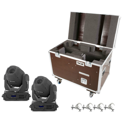 Stairville MH-x200 Bundle 2 pcs. + Case