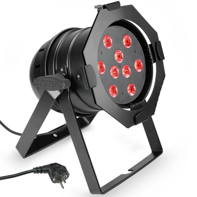 Cameo Light PAR 56 CAN - 9 x 8 W TRI Colour LED PAR Can RGB in black housing