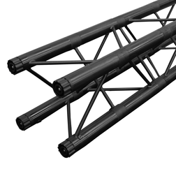 BLACK 10"x10" (25x25cm), SQUARE, 69"(175cm) LONG TRUSS SECTION - BLACK 10"x10" (25x25cm), SQUARE, 69"(175cm) LONG TRUSS SECTION