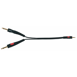Gold Line DH615 Stereo Mini Jack M - 2x Mono Jack M - Gold Line DH615 Stereo Mini Jack M - 2x Mono Jack M