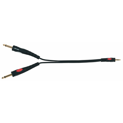 DIE HARD Gold Line DH615 Stereo Mini Jack M - 2x Mono Jack M