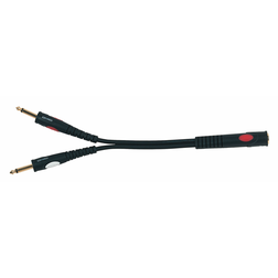 Gold Line DH610 Stereo Jack F - 2x Mono Jack M - Gold Line DH610 Stereo Jack F - 2x Mono Jack M