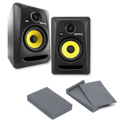 KRK 2x ROKIT 6 G3 + MONITOR PADS