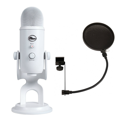 Blue Microphones YETI WHITEOUT + POPFILTR