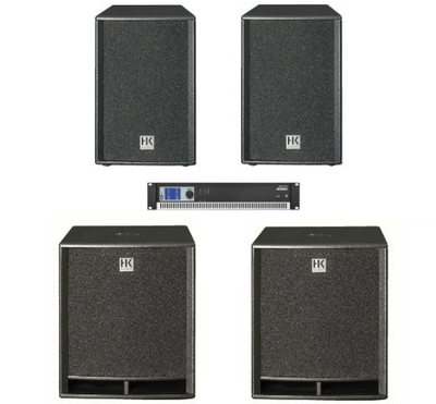 HK Audio 2 x PR:O 12 + 2 x PR:O 18 Sub + Audac SMA750