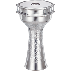 ALUMINUM JINGLE DARBUKAS HAND-HAMMERED 8 1/4" X 16" - ALUMINUM JINGLE DARBUKAS HAND-HAMMERED 8 1/4" X 16"