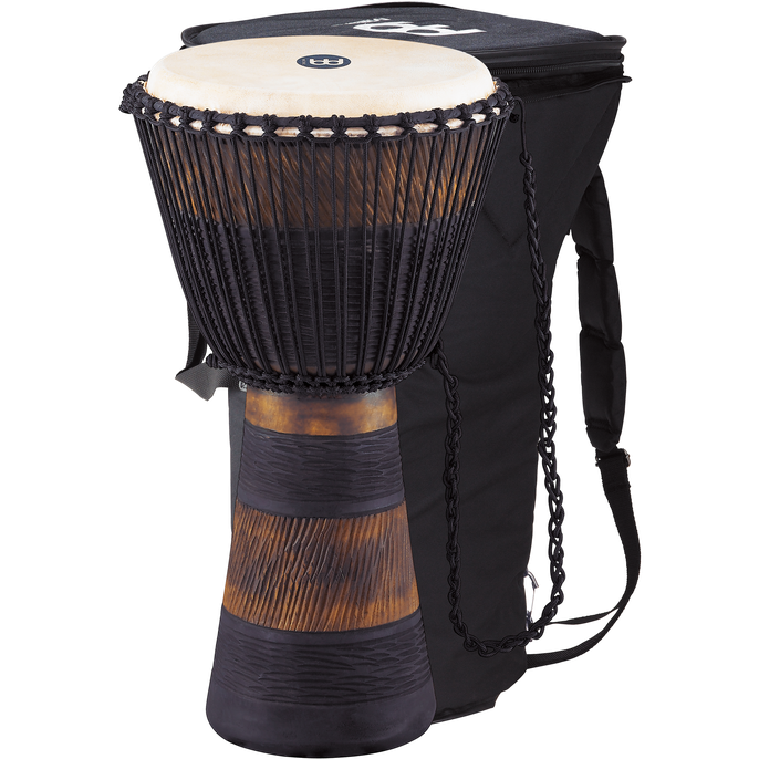 ORIGINAL AFRICAN STYLE ROPE TUNED WOOD DJEMBE 13" - ORIGINAL AFRICAN STYLE ROPE TUNED WOOD DJEMBE 13"
