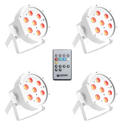 Cameo Light FLAT PAR CAN TRI 3W IR WH