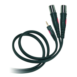 Gold Line DH595 Mini Jack Stereo M - 2 x 3 pin XLR M - Gold Line DH595 Mini Jack Stereo M - 2 x 3 pin XLR M