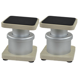 Miza D-Stand Grey / Oak - Miza D-Stand Grey / Oak