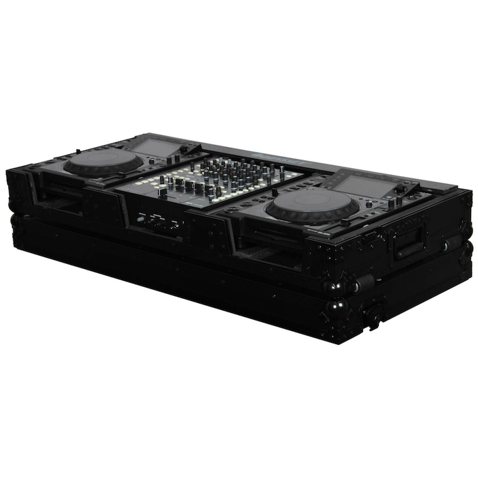 BLACK LABEL COFFIN FOR 12" MIXER AND 2 LARGE FORMAT CD PLAYERS - BLACK LABEL COFFIN FOR 12" MIXER AND 2 LARGE FORMAT CD PLAYERS