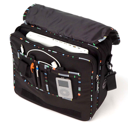 Bags Courier - Bag (Multi-Striped&Black) - Bags Courier - Bag (Multi-Striped&Black)