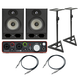 2x Alpha 50 + Focusrite Scarlett 2i2 2Gen + 2x Statywy + 2x Przewody 3m - 2x Alpha 50 + Focusrite Scarlett 2i2 2Gen + 2x Statywy + 2x Przewody 3m