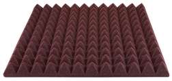 2" Studiofoam Pyramids Burgund - 2" Studiofoam Pyramids Burgund