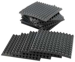 2" Studiofoam Pyramids Charcoal - 2" Studiofoam Pyramids Charcoal