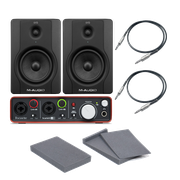 M-Audio 2x BX5D2 + Focustite Scarlett 2i2 2Gen + 2x Podkładki+ 2x Przewody