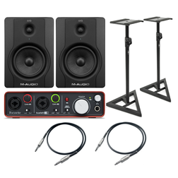 2x BX5D2 + Focustite Scarlett 2i2 2Gen + 2x Statywy + 2x Przewody - 2x BX5D2 + Focustite Scarlett 2i2 2Gen + 2x Statywy + 2x Przewody