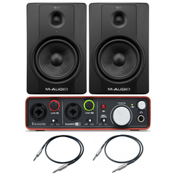 2x BX8D2 + Focustite Scarlett 2i2 2Gen + 2x Przewody - 2x BX8D2 + Focustite Scarlett 2i2 2Gen + 2x Przewody