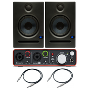 PreSonus 2x ERIS E5 + Focusrite Scarlett 2i2 2Gen + 2x Przewody 3m