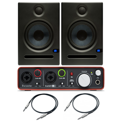 2x ERIS E8 + Focusrite Scarlett 2i2 2Gen + 2x Przewody 3m - 2x ERIS E8 + Focusrite Scarlett 2i2 2Gen + 2x Przewody 3m