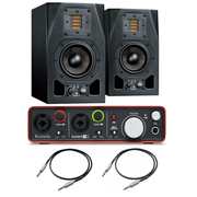 Adam Audio 2x A3X + Scarlett 2i2 2Gen + 2x Przewody 3m