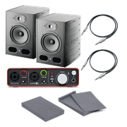 FOCAL 2x Alpha 80 + Focusrite Scarlett 2i2 2Gen + 2x Podkładki + 2x Przewody 3m