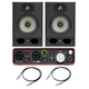 2x Alpha 50 + Focusrite Scarlett 2i2 2Gen + 2x Przewody 3m - 2x Alpha 50 + Focusrite Scarlett 2i2 2Gen + 2x Przewody 3m