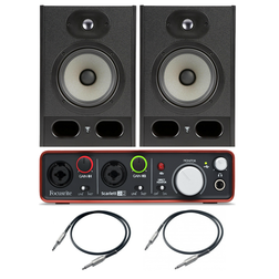 2x Alpha 65 + Focusrite Scarlett 2i2 2Gen + 2x Przewody 3m - 2x Alpha 65 + Focusrite Scarlett 2i2 2Gen + 2x Przewody 3m