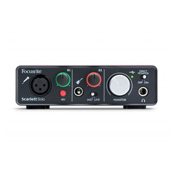 FOCUSRITE / Scarlett Solo オーディオインターフェイス Focusrite Scarlett solo (4th Gen) 2in 2out オーディオ