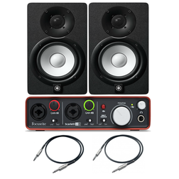 2x Yamaha HS8 + Focusrite Scarlett 2i2 2Gen + 2x Przewody 3m - 2x Yamaha HS8 + Focusrite Scarlett 2i2 2Gen + 2x Przewody 3m