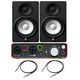 2x Yamaha HS5 + Focusrite Scarlett 2i2 2Gen + 2x Przewody 3m - 2x Yamaha HS5 + Focusrite Scarlett 2i2 2Gen + 2x Przewody 3m