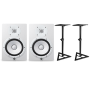 Yamaha 2x HS8 WHITE + 2x STATYWY