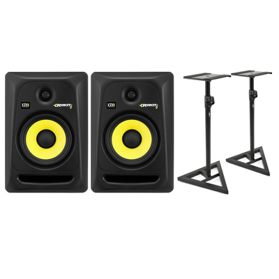 KRK 2x ROKIT 6 G3 + 2x STATYWY