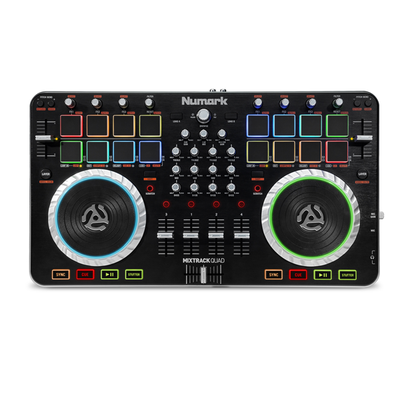 Numark Mixtrack Quad DJコントローラー 製品情報：Mixtrack Quad：Numark
