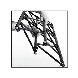 BLACK 8"x8"(20x20cm) SQUARE, 47"(120cm) LONG TRUSS SECTION - BLACK 8"x8"(20x20cm) SQUARE, 47"(120cm) LONG TRUSS SECTION