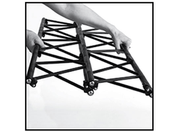 BLACK 8"x8"(20x20cm) SQUARE, 63"(160cm) LONG TRUSS SECTION - BLACK 8"x8"(20x20cm) SQUARE, 63"(160cm) LONG TRUSS SECTION