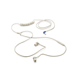 Swirl Earphone w/mic Sand w/blue plug - Swirl Earphone w/mic Sand w/blue plug