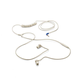 Swirl Earphone w/mic Sand w/blue plug - Swirl Earphone w/mic Sand w/blue plug