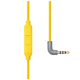 Swirl Earphone w/mic Yellow w/grey plug - Swirl Earphone w/mic Yellow w/grey plug