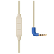 Swirl Earphone w/mic Sand w/blue plug - Swirl Earphone w/mic Sand w/blue plug