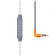 Tracks Headphone w/mic Grey w/orange plug - Tracks Headphone w/mic Grey w/orange plug