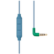 Tracks Headphone w/mic Petrol Blue w/green plug - Tracks Headphone w/mic Petrol Blue w/green plug