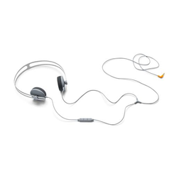 Tracks Headphone w/mic Grey w/orange plug - Tracks Headphone w/mic Grey w/orange plug