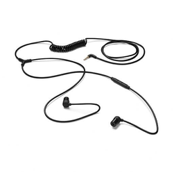Swirl Earphone w/mic Black - Swirl Earphone w/mic Black