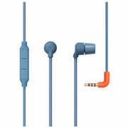 AIAIAI Swirl Earphone w/mic Petrol Blue w/orange plug