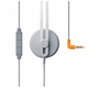 Tracks Headphone w/mic Grey w/orange plug - Tracks Headphone w/mic Grey w/orange plug