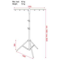 Tripod stand MKII incl. T-bar - Tripod stand MKII incl. T-bar