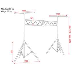 Two Stand with Truss and Two extra T-Bars - Two Stand with Truss and Two extra T-Bars