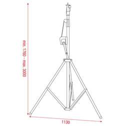 Wind-Up Lightstand 3000mm (20 kg) - Wind-Up Lightstand 3000mm (20 kg)