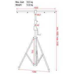 Wind-Up Lightstand 3100 mm (18,5 kg) - Wind-Up Lightstand 3100 mm (18,5 kg)